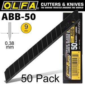 OLFA Blades Black X-sharp 50 Per Pack Ultra Sharp 9mm